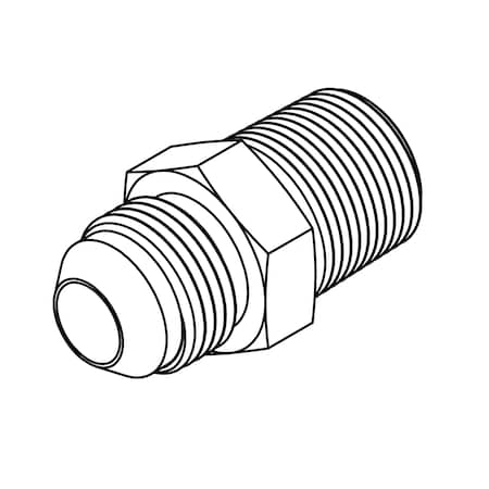 TOMPKINS Hydraulic Fitting-Steel; 08MJ-08MP 2404-08-08